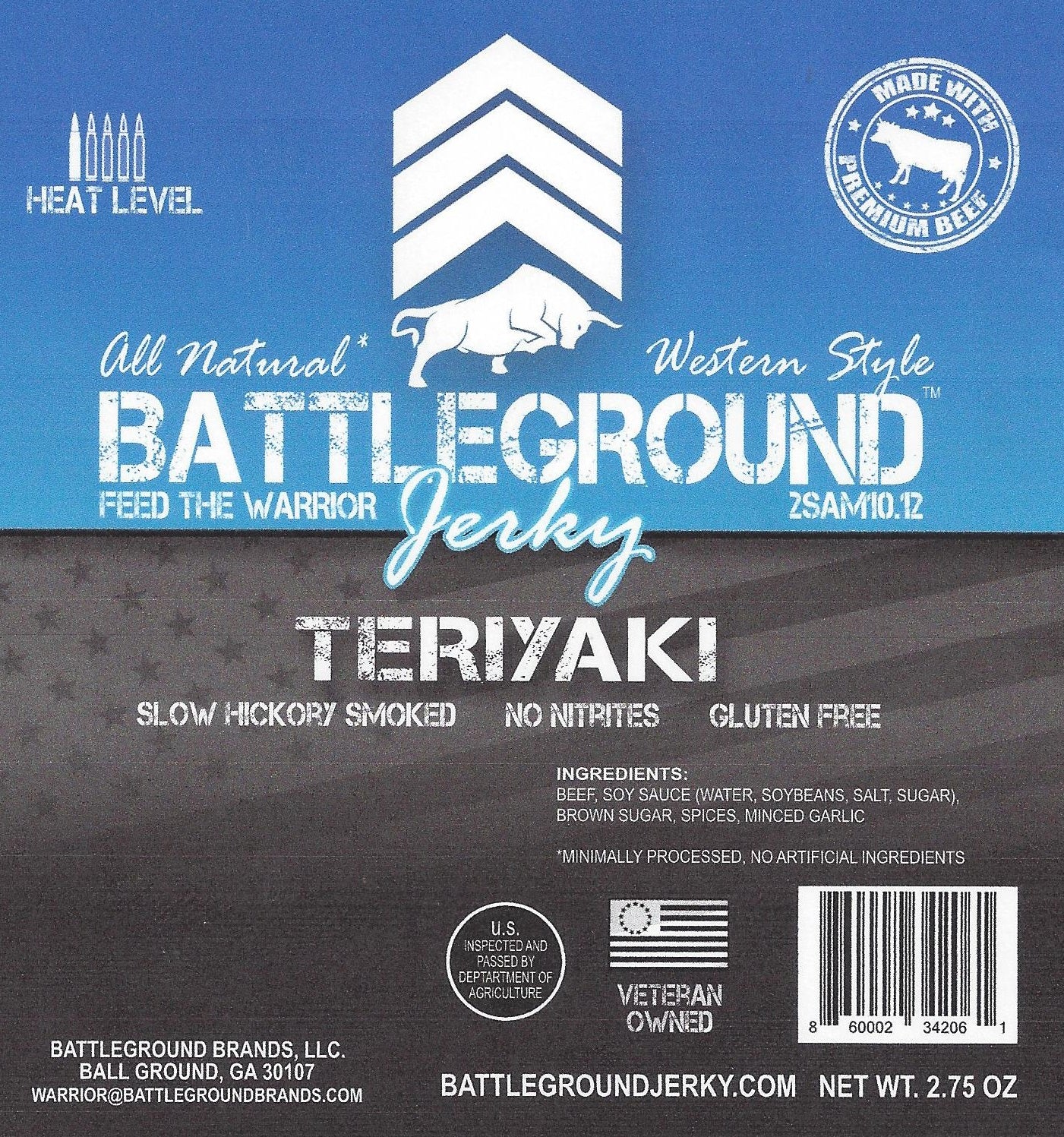 Teriyaki - BattleGround Beef Jerky