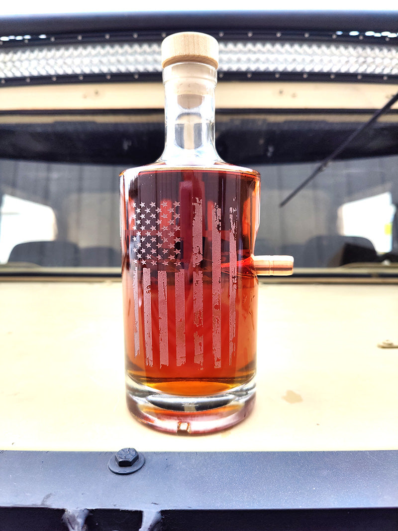 American Flag - Bullet Decanter