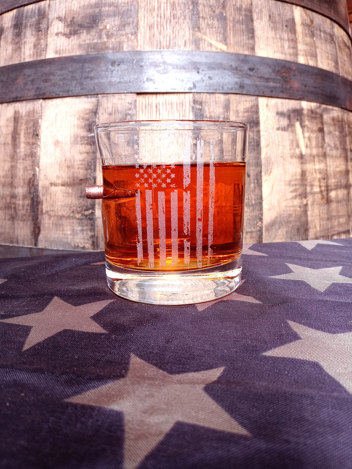 Let Freedom Ring - Whiskey Glass- 11oz Rocks W/ 308 Bullet